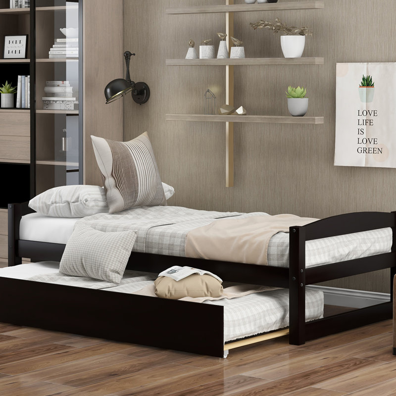 Harriet Bee Vosgan Solid Wood Daybed with Trundle & Reviews Wayfair